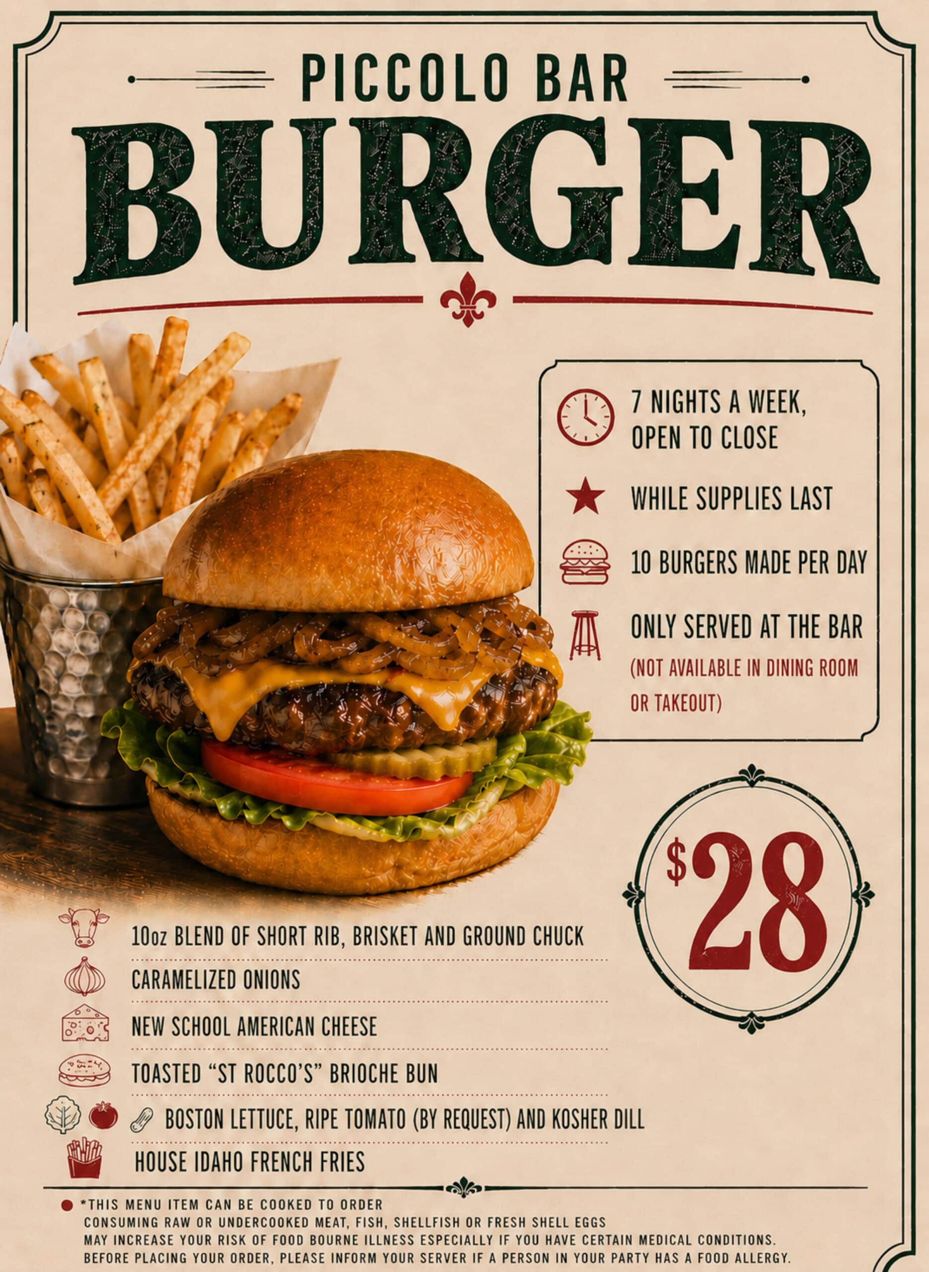 Piccolo Bar Burger